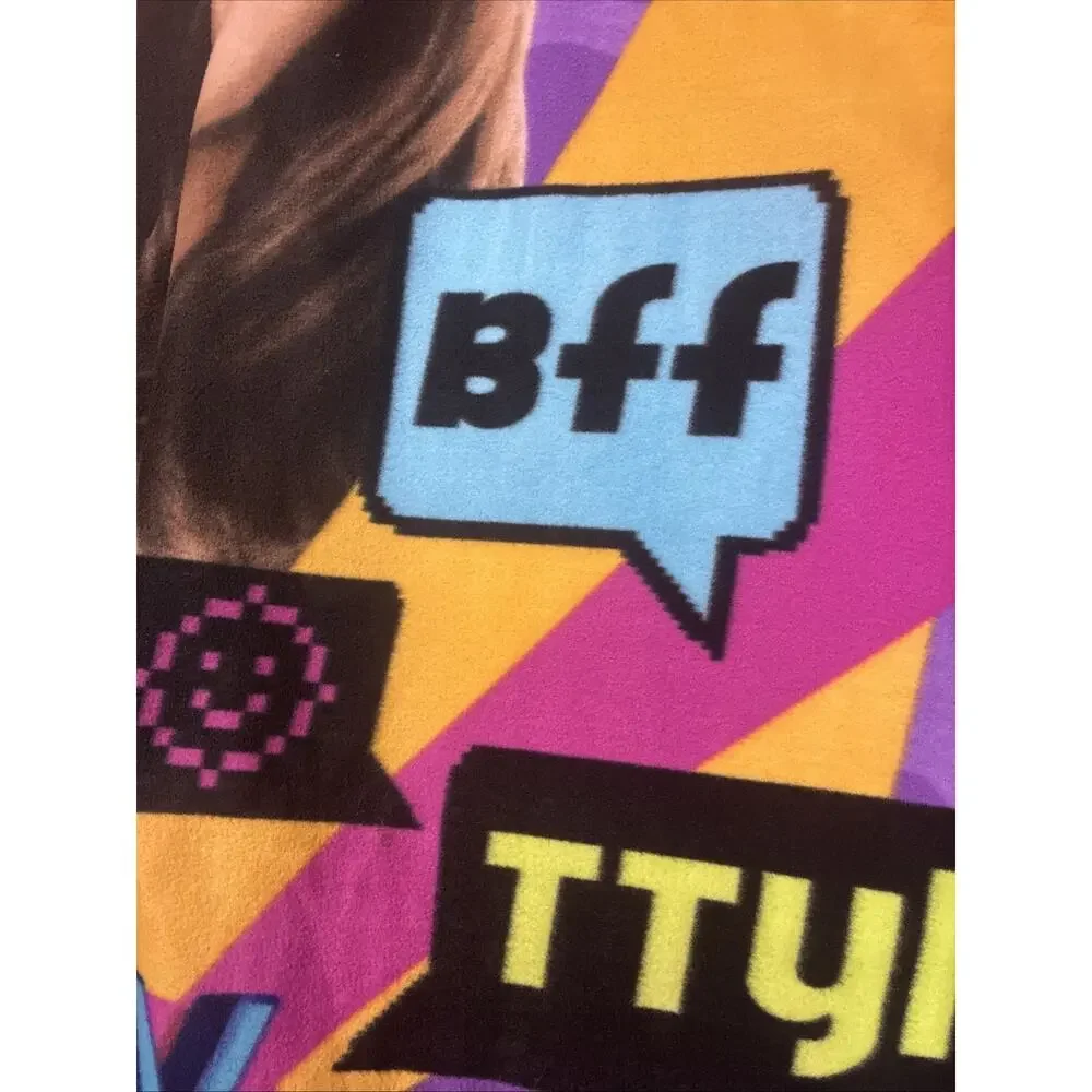 Y2K Vintage iCarly 58x50 Fleece Blanket 2009 Nickelodeon